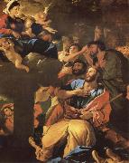 Nicolas Poussin The Virgin of the Pilar and its aparicion to San Diego of Large Sweden oil painting artist